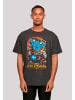 F4NT4STIC Oversize T-Shirt Asteroids Vintage Atari Retro Gaming in schwarz