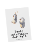 Mr. & Mrs. Panda Postkarte Pinguin Beste Patentante der Welt mit... in Weiß
