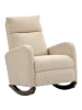 HOMCOM Schaukelstuhl in Beige 94L x 67B x 105H cm