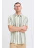 BLEND Kurzarmhemd BHBOBBY Shirt stripe in Grün