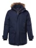 Men Plus Parka in navy blau