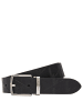 Lacoste Elegance - Gürtel 3 cm Leder Kroko in schwarz