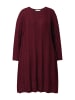 MIAMODA Strickkleid in dunkel weinrot