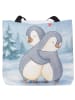 Mr. & Mrs. Panda Schultertasche Pinguine Kuscheln Design ohne Sp... in Weiß
