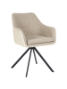 Beliani 2er-Set Esszimmerstuhl LITHIA in Beige/Schwarz