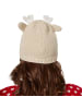 tectake Gestrickte Weihnachtsmütze in Beige, beige