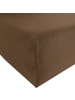 Erwin Müller Single-Jersey Spannbettlaken Freising in dunkelbraun