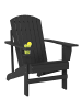 Outsunny Gartenstuhl 72B x 95T x 93H cm Schwarz