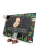 Mr. & Mrs. Panda Adventskalender Capybara Wein mit Spruch in Kreidetafel