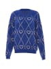 ebeeza Damen Strickpullover in Königsblau