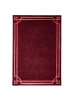 KADIMA DESIGN Teppich Kurzflor im Art-Déco-Stil, Klassische Bordüre, Wohnzimmer in Rot