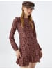 KOTON Kleid in Braun Gemustert