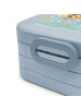 Mr. & Mrs. Panda MEPAL Bentobox Waschbär Design mit Spruch in Blau Pastell