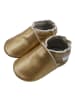 Basrakids Baby Krabbelschuhe aus Leder, weiche Lauflernschuhe mit rutschfester Sohle 