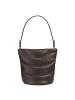 DuDu Barbara Schultertasche Leder 24.5 cm in coffee brown