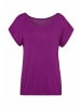 Vivance by Lascana Kurzarmshirt in lila, schwarz