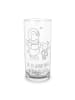Mr. & Mrs. Panda Wasserglas Smörle Winterzeit mit Spruch in Transparent