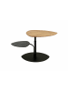 58 aufm Kessel COUCHTISCH höhenverstellbar Cindi 110x47x70 Echtholz Wildeiche/Schwarz