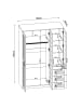 en.casa Kleiderschrank Finning in Braun (B)120cm (G)102cm