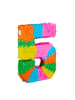 relaxdays Pinata Zahl 5 in Bunt