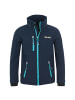 Trollkids Softshell Jacke "Preikestolen" in Marineblau / TÃƒÂ¼rkis / Mint