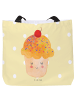 Mr. & Mrs. Panda Strandtasche Cupcake ohne Spruch in Gelb Pastell
