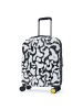 Mandarina Duck Logoduck + Moire 4 Rollen Kabinentrolley 55 cm mit Dehnfalte in moire