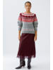 Oui Pullover in grey red