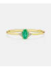 Diamant L'éternel Ring, mit Smaragd, 375 Gelbgold