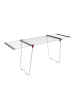 relaxdays Trockenständer in Weiß - (B)199 x (H)91 x (T)63 cm