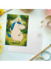 Mr. & Mrs. Panda Postkarte Einhorn Mann Design ohne Spruch in Weiß