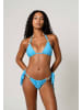 Moda Minx Bikinihose Nautilius Shell Ruched Tie Side Bikini Bottoms in Powder Blue