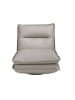 Angel Cerdá Drehsessel 5244 Taupe Leder, schwarzes Edelstahlgestell