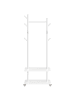 VASAGLE Garderobenständer Andi in Weiß - (B)55 x (H)178 x (T)30 cm