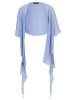 Vera Mont Chiffonstola mit Volant in Light Steel Blue