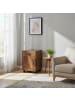 relaxdays Rollcontainer in Vintagebraun - (B)40 x (H)57 x (T)40 cm