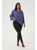 KAFFE curve Langarm-Bluse KCelse in Blue Indigo
