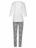 Vivance Active Pyjama in schwarz-weiß, schwarz-pink