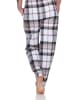 NORMANN Flanell Pyjama Hose karierte Schlafanzug Hose lang - 76570 in marine