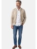 Redmond Strickjacke Basic in Beige / dunkelblau