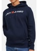 Jack & Jones Sweatshirt / Hoodie Corp in Dunkelblau / weiß