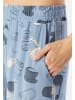 Schiesser Schlafanzug Casual Fashion in Graublau