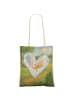 Mr. & Mrs. Panda Shopper Mäuse Herz Design ohne Spruch in Weiß