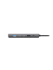 COFI 1453 Sitecom 6 in 1 USB C Hub mit 100W Power Delivery HDMI und LAN in Grau