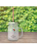 Mr. & Mrs. Panda Mason Jar Einhorn Weihnachtsmann mit Spruch in Transparent