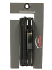 Adeliás Herren Armband – Lederarmband aus Leder 19 cm in schwarz