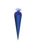 Bastel-Schultüte klein 35 cm ultramarinblau in Blau