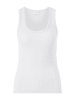 Rich & Royal Rib Tank Top in white