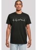 F4NT4STIC T-Shirt Herzschlag Berge Wandern in schwarz