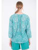 Organication Bluse "WOR15111" in Smaragdblume